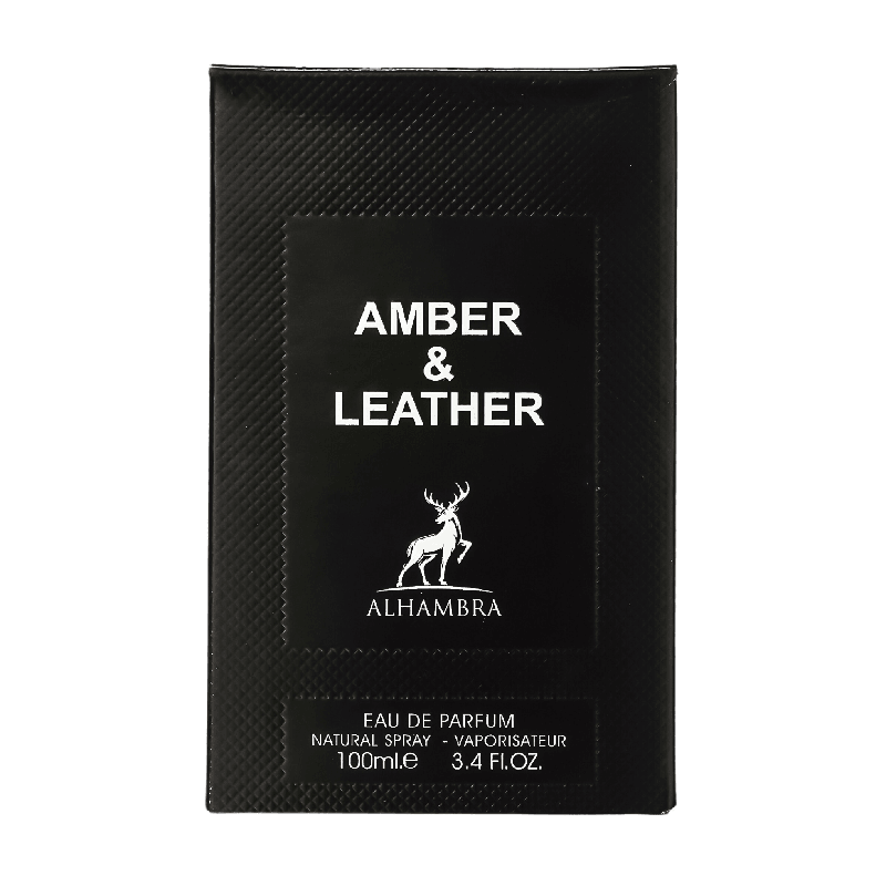 AlHambra Amber & Leather perfumed water for men 100ml - Royalsperfume AlHambra Perfume