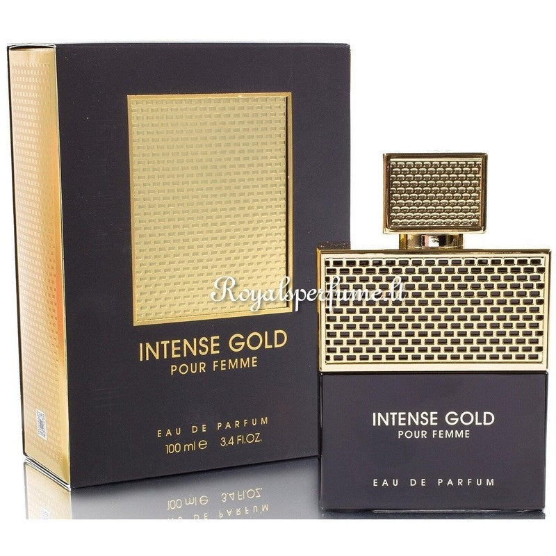 FW Intense Gold Pour Femme perfumed water for women 100ml - Royalsperfume World Fragrance Perfume