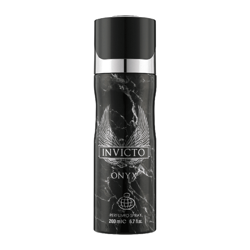 FW Invicto Onyx perfumed deodorant for men 200ml - Royalsperfume World Fragrance Perfume