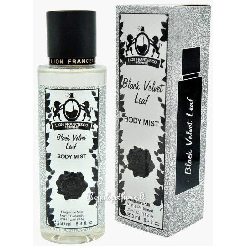 LF Black Velvet Leaf perfumed body mist for women 250ml - Royalsperfume Lion Francesco Body