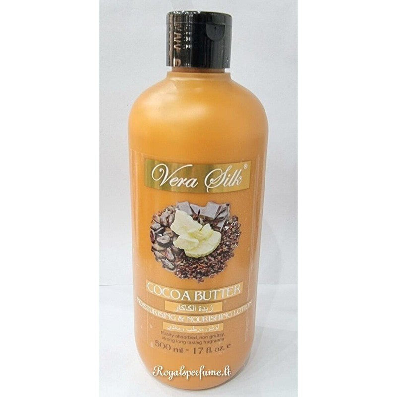 Vera Silk Cocoa Butter moisturizing and nourishing body lotion 500ml - Royalsperfume Vera Silk All